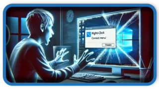 Freezing after right click in desktop Fixed