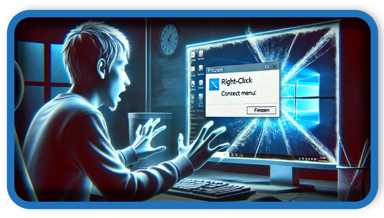 Freezing after right click in desktop Fixed