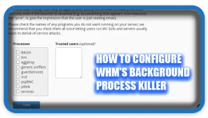 How To Configure WHM's Background Process Killer