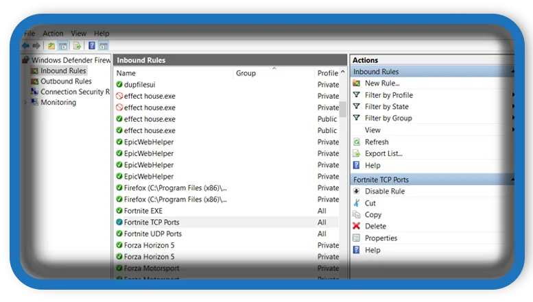 How To Open Ports in Your Windows Defender Firewall for Fortnite