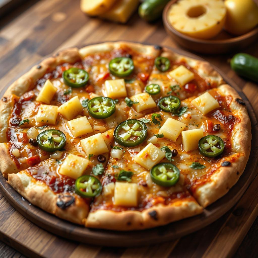 Pineapple and Jalapeño Pizza