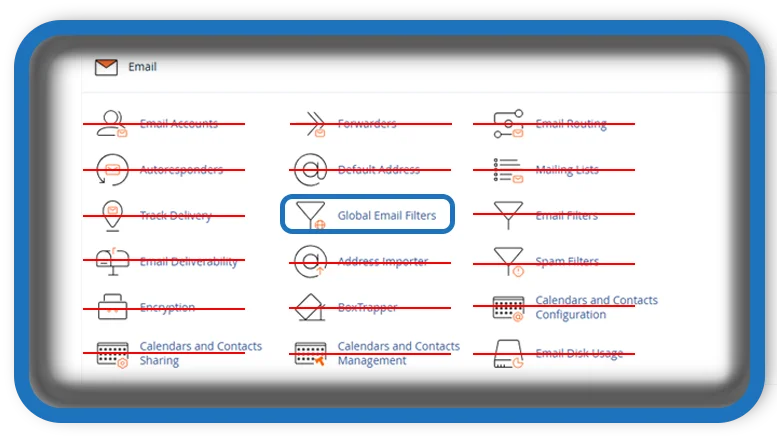 cPanel Global Email Filters