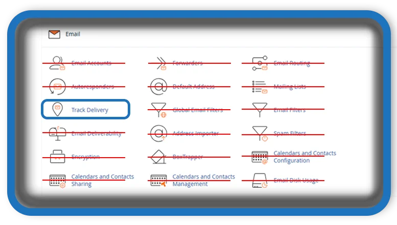 cPanel Track Delivery