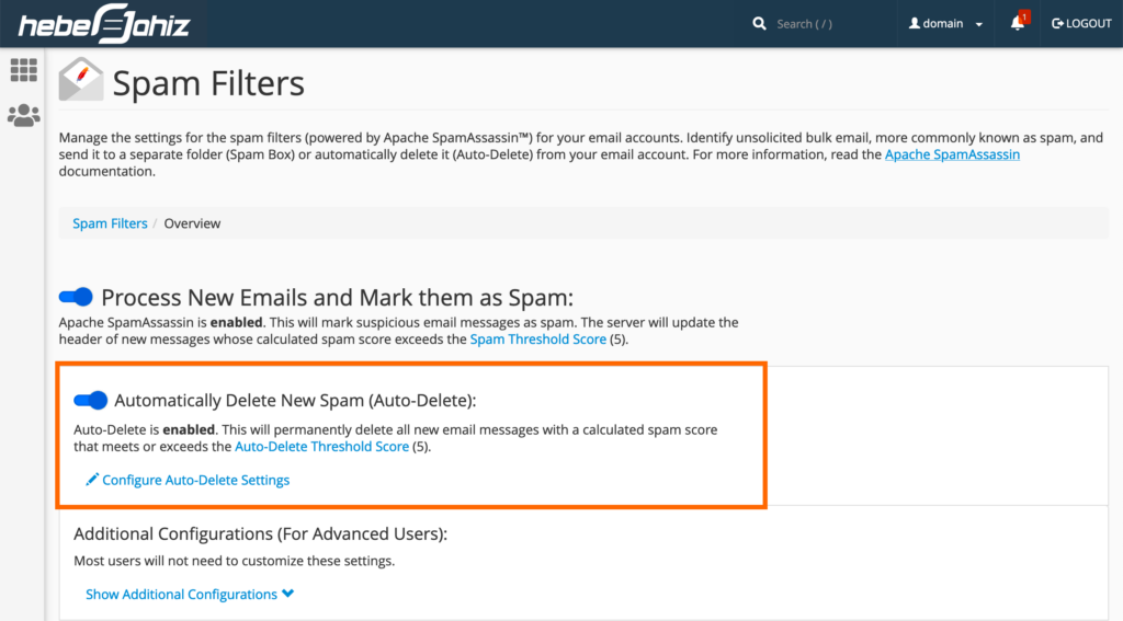 Spam Protection and Email Security in cPanel