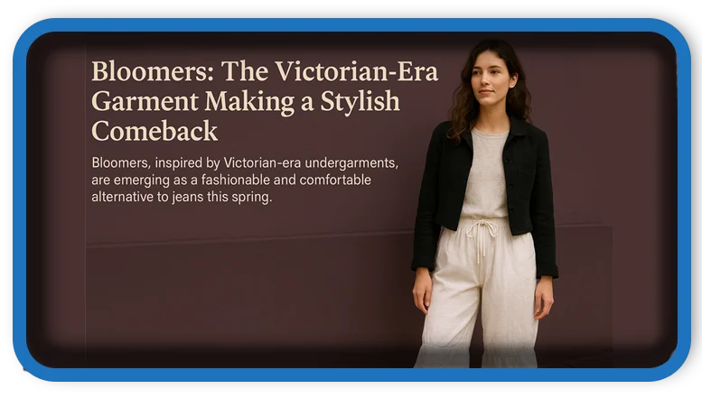 Bloomers The Victorian-Era Garment Making a Stylish Comeback