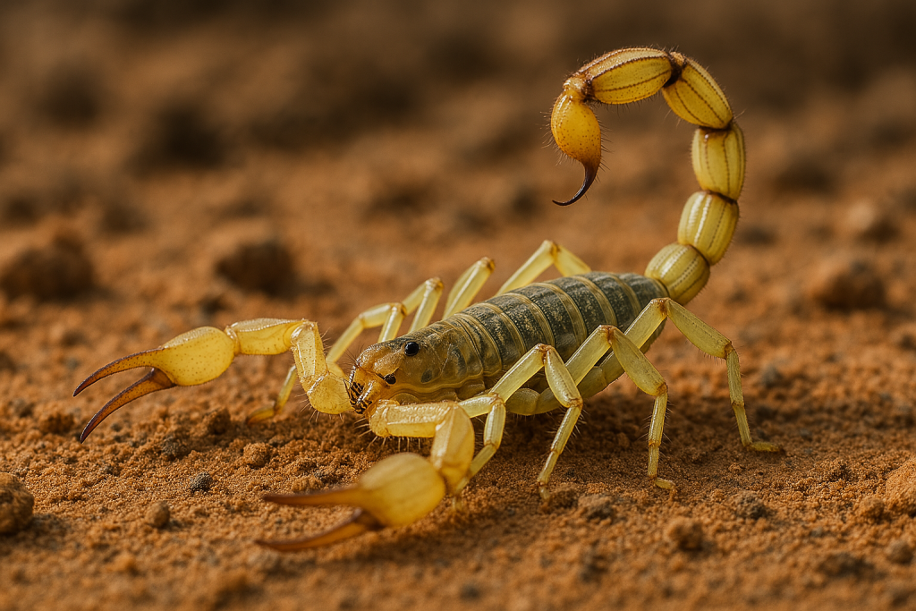 Deathstalker Scorpion (Leiurus quinquestriatus)