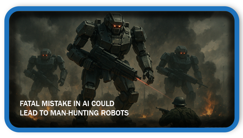 Fatal Mistake in AI Could Lead to Man-Hunting Robots