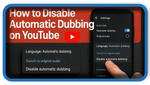 How To Disable Automatic Dubbing for your YouTube Videos
