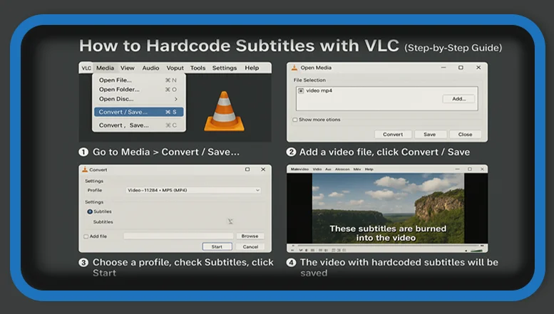 How to Hardcode Subtitles with VLC (Step-by-Step Guide)
