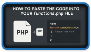 how to paste code into functions php