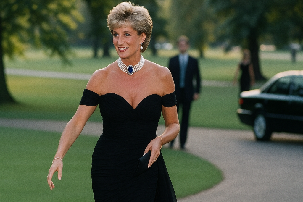 Princess Diana’s “Revenge Dress” (1994)
