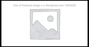Size of freatured image in a WordPress post_1200X628