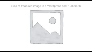 Size of featured images in a WordPress post