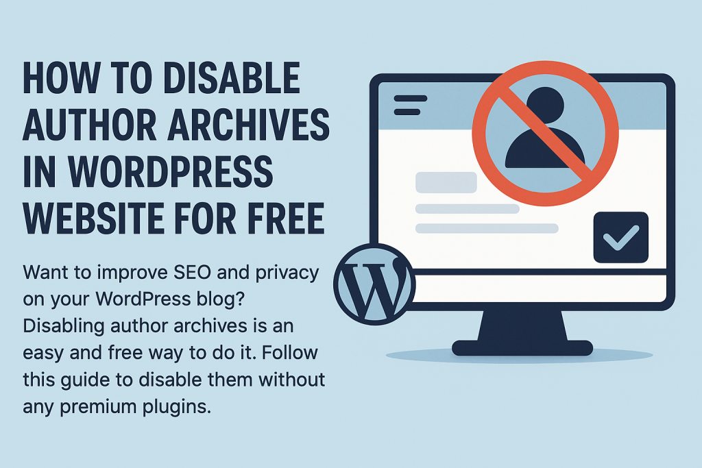 Why Disable Author Archives