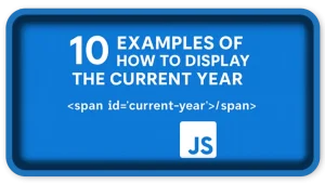 Show the Current Year Dynamically