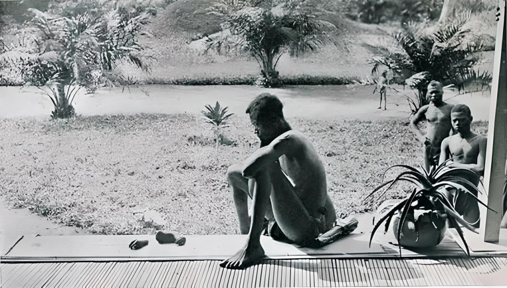 a father grieving over his daughter's severed limbs King Leopold