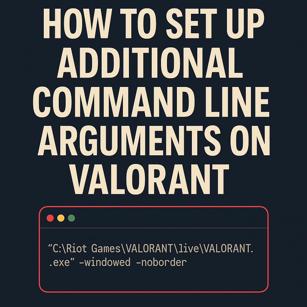 Add Launch Options via Windows Shortcut valorant