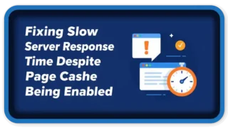 How To Fix Slow Server Response Time Page Cache Enabled