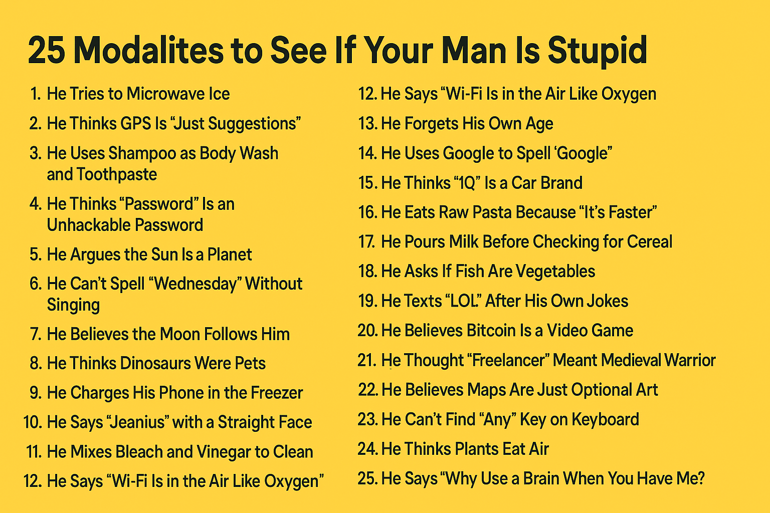 Hilarious Modalities 