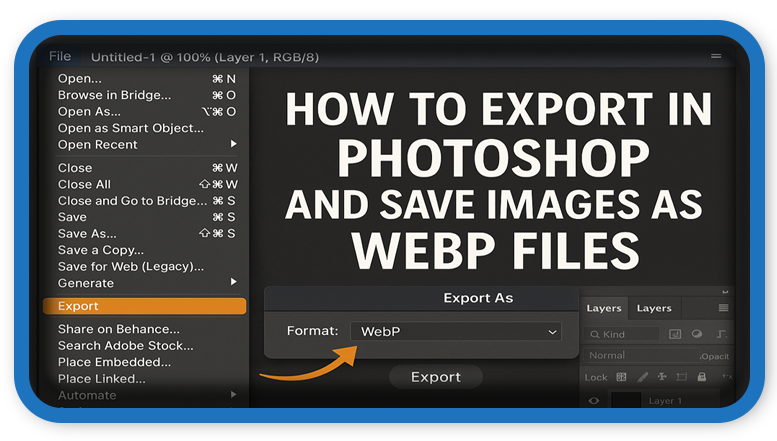 Photoshop Save Images as WebP Files
