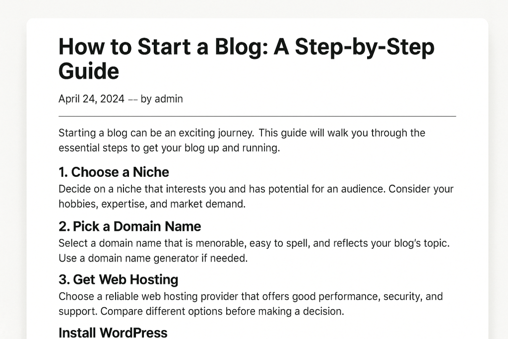 Create a Well-Structured WordPress Post