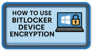 How to use BitLocker Device Encryption