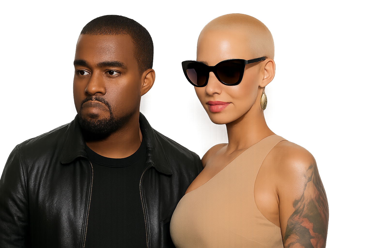 Kanye West and Amber Rose
