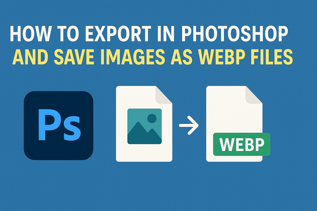 Photoshop Save Images as WebP Files