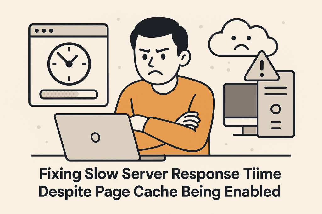 Slow Server Response Time Despite Page Cache Being Enabled