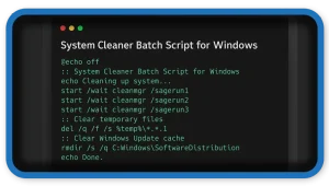 System Cleaner Batch Script