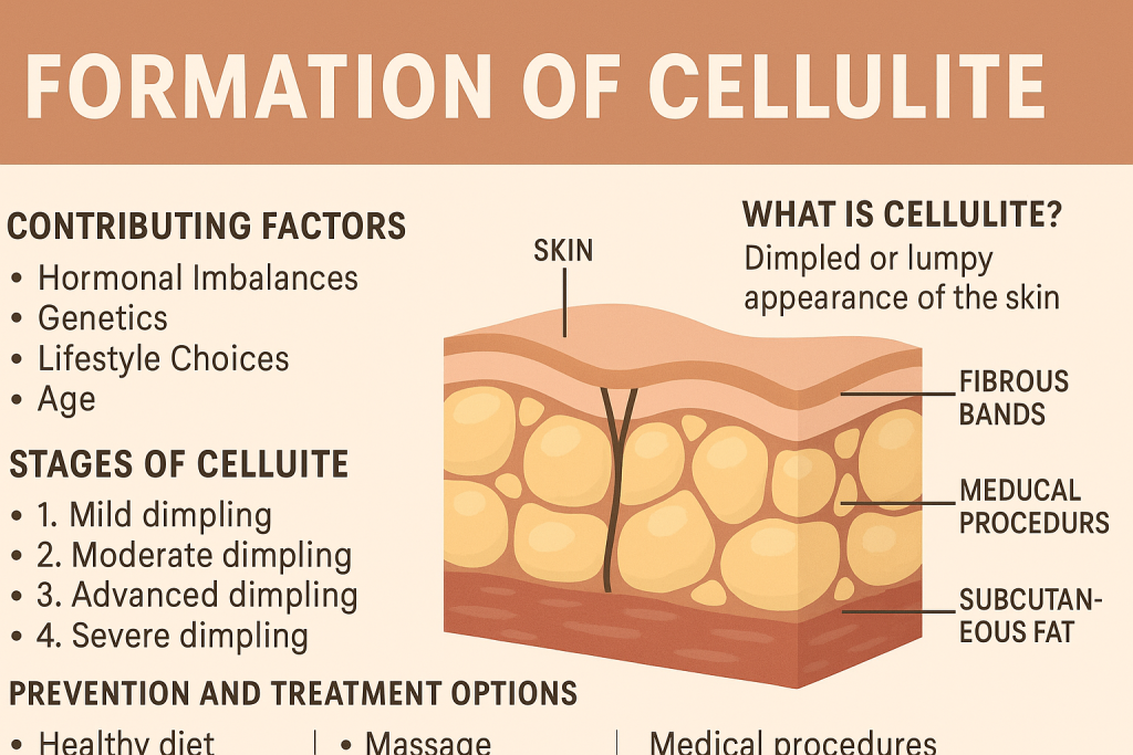The 4 Stages of Formation of Cellulite