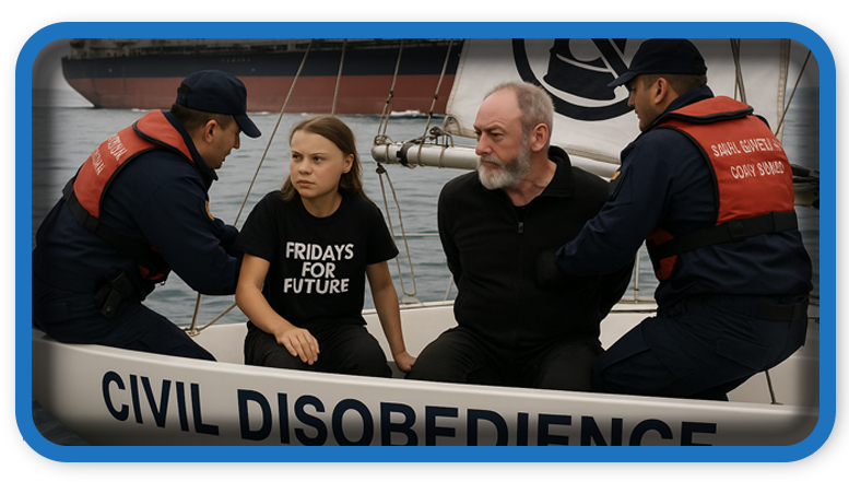 Thunberg & Cunningham Detained in Bosphorus Protest
