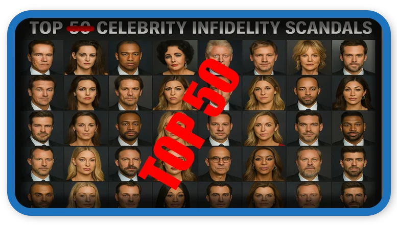 Top 50 Celebrities Involved in Infidelity Scandals