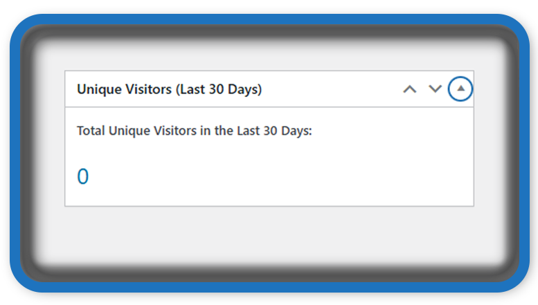 Unique Visitors Dashboard Widget