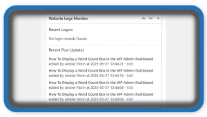 Website Monitor Logs