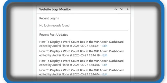 Website Monitor Logs