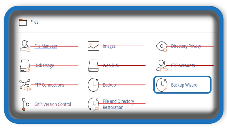 cPanel Backup Wizard