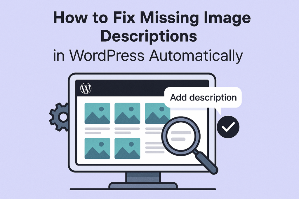 Fix Missing Image Descriptions in WordPress Automatically