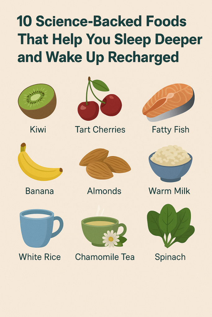 Foods That Help You Sleep Deeper and Wake Up Recharged