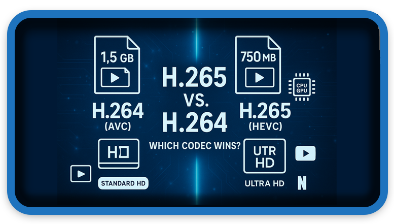 H.265 (HEVC) vs. H.264 (AVC): Video Codec Supreme in 2025?