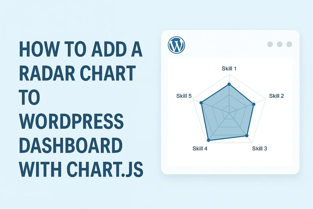 How To Add a Radar Chart to WordPress Dashboard with Chart js