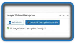 How To Fix Missing Image Descriptions in WordPress Automatically