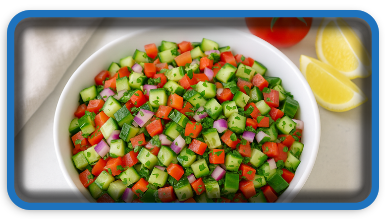 How To Prepare Israeli Salad Fresh Simple and Full of Flavor