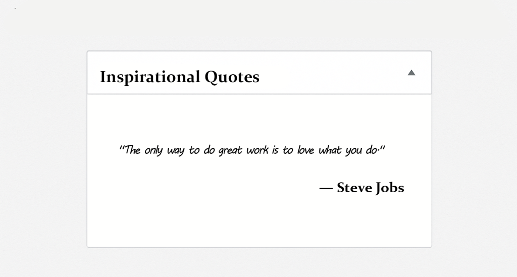 How to Create an Inspirational Quotes Widget for Your Dashboard