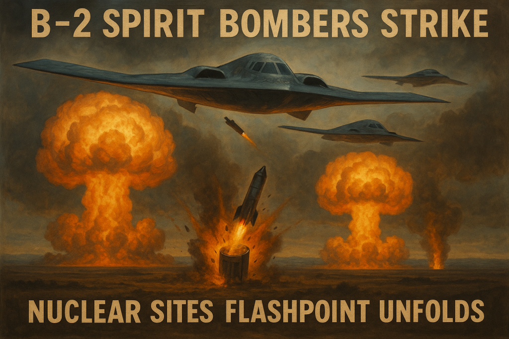 B-2 Spirit Bombers Strike Iranian Nuclear Sites Flashpoint Unfolds