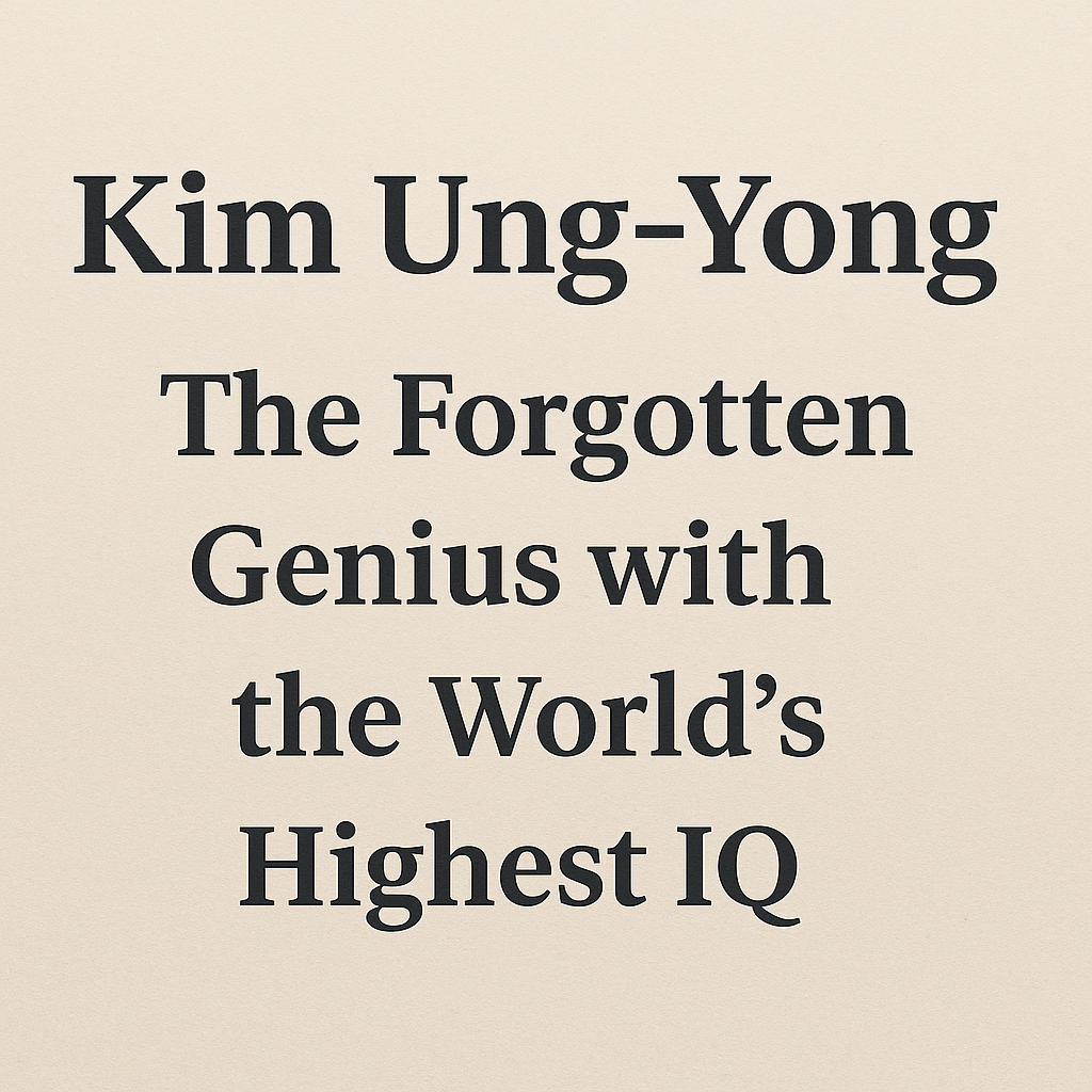 Kim Ung-Yong: The Forgotten Genius