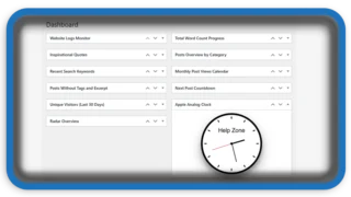 Live Apple Analog Clock to Your WordPress Dashboard