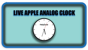 Live Apple Analog Clock to Your WordPress Widget (Brussels Time)