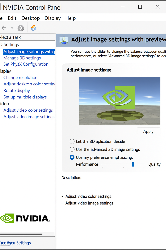 NVIDIA Control Panel Crash on Program Settings