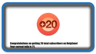 Thank You for 20 Amazing Subscribers